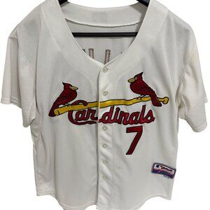 Matt Holliday St. Louis Cardinal Number 15 Home White Jersey Size 48 Majestic